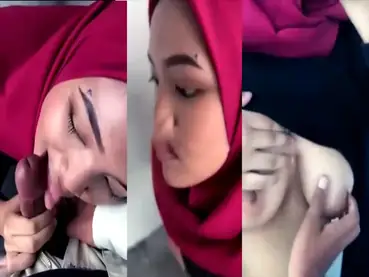 Bokep Indo Ukhti Hijab Merah Minta Crot di Dalam Mulut